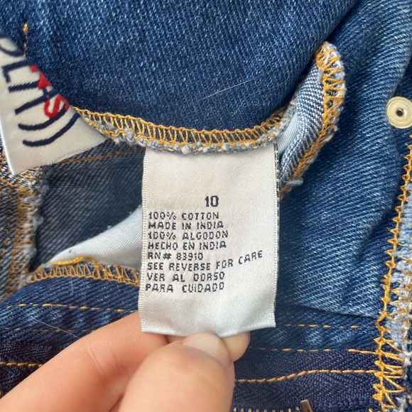 Vintage Bill Blass Distressed Raw Hem Denim Skirt Size 10 - Picture 6 of 10